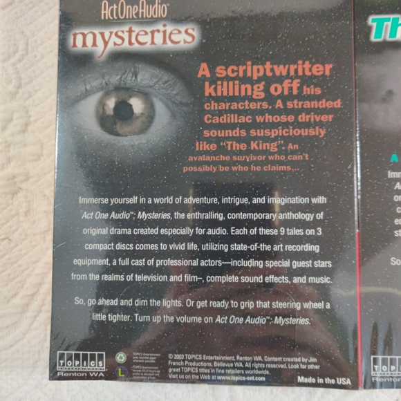 Act One Audio Book Thrillers & Mysteries Sealed New - Picture 6 of 10